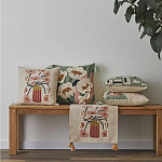 Подушка с цветочным принтом и кисточками Blooming Elegance Daisy варинант исполнения - 9 | Loft Concept в Ижевске