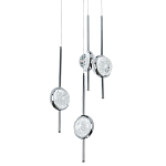 Люстра с 4-мя плафонами из хрустального шара Crystal Bubbles Chrome Hanging Lamp варинант исполнения - 2 | Loft Concept в Ижевске