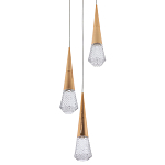 Подвесной светильник капли Acrylic Droplet Trio Gold Hanging Lamp варинант исполнения - 1 | Loft Concept в Ижевске