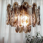 Люстра из круглых стеклянных элементов Vienna варинант исполнения - 2 | Loft Concept в Ижевске