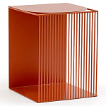 Оранжевый приставной стол из металла Lattice варинант исполнения - 1 | Loft Concept в Ижевске