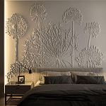 Барельеф DANDELIONS варинант исполнения - 1 | Loft Concept в Ижевске