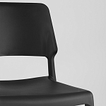 Пластиковый стул на ножках из массива бука Ferret Black 4 шт варинант исполнения - 8 | Loft Concept в Ижевске