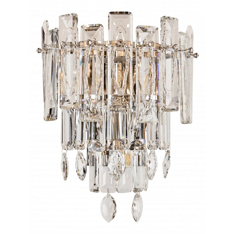 Бра с хрустальными подвесками Gorgeous Crystal Light Золотой Прозрачный Хром Бра с хрустальными подвесками Gorgeous Crystal Light Золотой Прозрачный Хром в Ижевске | Loft Concept