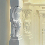 Встраиваемый в стену гипсовый светильник под покраску с колоннами и арками в античном стиле Antiquity Athena варинант исполнения - 13 | Loft Concept в Ижевске