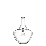 Подвесной светильник прозрачный стеклянный органической формы Kichler варинант исполнения - 1 | Loft Concept в Ижевске