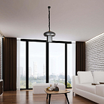 Подвесной светильник с серым металлическим плафоном Capability варинант исполнения - 2 | Loft Concept в Ижевске