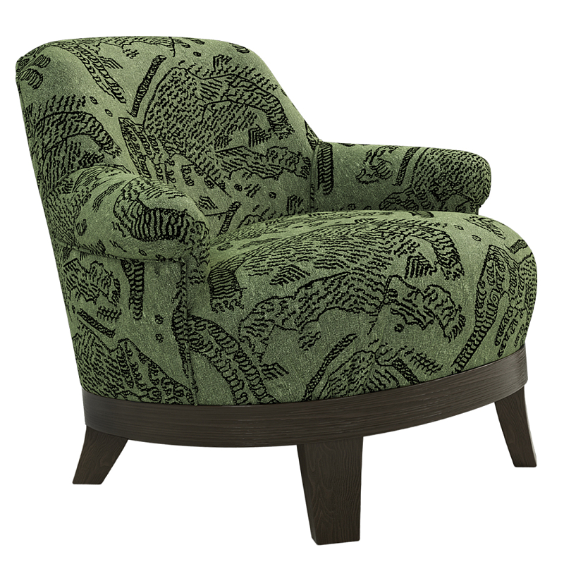 Кресло Turin Green Зеленый Коричневый в Ижевске | Loft Concept 