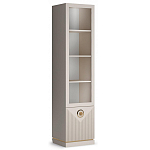 Шкаф-витрина с полками и стеклянной дверкой Satin Furniture варинант исполнения - 1 | Loft Concept в Ижевске