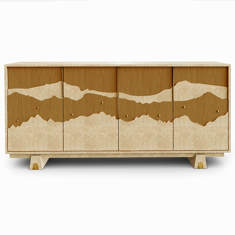 Буфет Okinawa Ginger Large Бежевый Горчичный Золотой в Ижевске | Loft Concept 