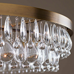 Люстра круглая с подвесками в форме стеклянных капель Glass Rain варинант исполнения - 4 | Loft Concept в Ижевске