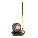 Часы настольные с ручкой из натурального камня Stone Clock варинант исполнения - 5 | Loft Concept в Ижевске