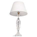 Настольная лампа хрустальная с белым абажуром Diamond Facets варинант исполнения - 2 | Loft Concept в Ижевске