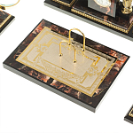 Настольный письменный набор из яшмы и долерита с декором в виде коня Manager Organizer варинант исполнения - 5 | Loft Concept в Ижевске