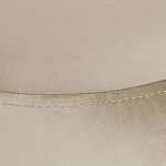 Банкетка круглая бежевый велюр на 4-х металлических ножках черного цвета SANJAY варинант исполнения - 4 | Loft Concept в Ижевске