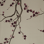 Обои ручная роспись Cherry Tree Special Colourway on Icefield dyed silk варинант исполнения - 1 | Loft Concept в Ижевске