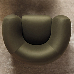 Дизайнерское полукруглое мягкое кресло CINNAMON Armchair варинант исполнения - 2 | Loft Concept в Ижевске