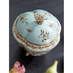 Шкатулка голубого цвета с цветочными орнаментами Blue Garden варинант исполнения - 4 | Loft Concept в Ижевске