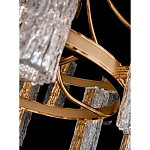 Люстра двухъярусная круглая с текстурными цилиндрическими плафонами Glimpse варинант исполнения - 8 | Loft Concept в Ижевске