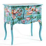 Комод с росписью Розовый фламинго L.XV CHEST OF DRAWERS Flowers with Flamingo варинант исполнения - 1 | Loft Concept в Ижевске