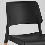 Пластиковый стул на ножках из массива бука Ferret Black 4 шт варинант исполнения - 7 | Loft Concept в Ижевске