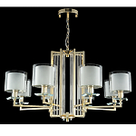 Люстра с 8-ю цилиндрическими плафонами из стекла Laurent варинант исполнения - 3 | Loft Concept в Ижевске