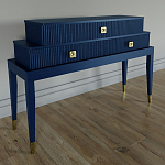 Премиальная Консоль с тремя ящиками Elsa Dreams Blue варинант исполнения - 1 | Loft Concept в Ижевске