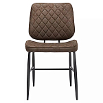 Стул с темно-коричневой обивкой из экокожи Benderson варинант исполнения - 1 | Loft Concept в Ижевске