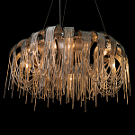 Люстра круглая подвесная с металлическими дугами и длинными цепочками 80 см Atlantis Chain варинант исполнения - 8 | Loft Concept в Ижевске