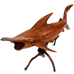 Статуэтка акула-молот деревянная Hammer варинант исполнения - 1 | Loft Concept в Ижевске