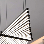 Люстра в виде распахнутых крыльев из тонких металлических планок Flight of Freedom варинант исполнения - 10 | Loft Concept в Ижевске