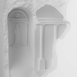 Встраиваемый в стену гипсовый светильник под покраску в античном стиле Antiquity Athena варинант исполнения - 8 | Loft Concept в Ижевске