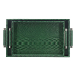 Комплект из двух прямоугольных подносов зеленого цвета Serpent варинант исполнения - 1 | Loft Concept в Ижевске