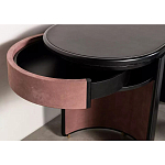 Дизайнерский письменный стол овальной формы с 2-мя выдвижными ящиками по бокам Parsec варинант исполнения - 4 | Loft Concept в Ижевске