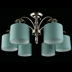 Люстра потолочная Nikoletta с бирюзовым плафоном варинант исполнения - 2 | Loft Concept в Ижевске