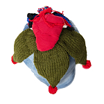 Подушка из джинсовой одежды и вязания Heart&Brain варинант исполнения - 1 | Loft Concept в Ижевске