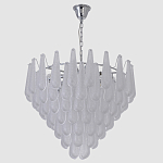 Люстра с подвесками из рифленного стекла в форме капель Textured Glass Chandelier варинант исполнения - 12 | Loft Concept в Ижевске