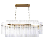 Люстра подвесная овальная со стеклянными трубками Nembus варинант исполнения - 1 | Loft Concept в Ижевске