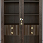 Дизайнерский шкаф витрина Elsa Dreams Walnut с 4-мя ящиками варинант исполнения - 2 | Loft Concept в Ижевске