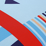 Подушка декоративная из хлопка по мотивам нанайских орнаментов Ural and Siberian Patterns варинант исполнения - 4 | Loft Concept в Ижевске