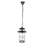 Уличный подвесной светильник с цилиндрическим плафоном на цепи Elysian Lanterns варинант исполнения - 1 | Loft Concept в Ижевске