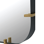 Зеркало настенное в черной металлической раме Mirror Cardinal варинант исполнения - 2 | Loft Concept в Ижевске