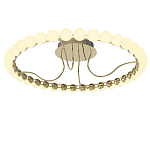 Люстра кольцевая потолочная с круглыми плафонами белого цвета PEARLS Suspension 60 варинант исполнения - 2 | Loft Concept в Ижевске