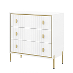 Комод белый глянцевый с тремя ящиками Antique Order варинант исполнения - 1 | Loft Concept в Ижевске