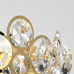 Люстра подвесная из золотых колец 57 см Golden Circles варинант исполнения - 7 | Loft Concept в Ижевске