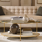 Кофейный стол круглый с полкой на 3-х ножках Round Textured Coffee Table варинант исполнения - 1 | Loft Concept в Ижевске