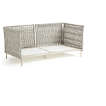 Диван садовый с плетеными ремешками и спинкой  Kleo варинант исполнения - 5 | Loft Concept в Ижевске