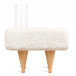 Керамический столик на деревянных ножках «Квадро» варинант исполнения - 4 | Loft Concept в Ижевске