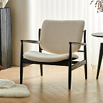 Кресло с каркасом и ножками из древесины и мягкими сиденьем и спинкой Venice варинант исполнения - 3 | Loft Concept в Ижевске