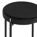 Табурет с мягким круглым сиденьем RIO Black варинант исполнения - 4 | Loft Concept в Ижевске
